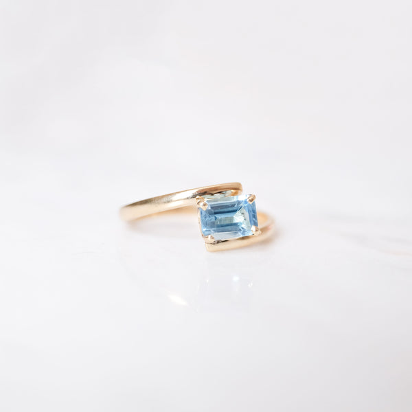 Anillo Topacio Azul