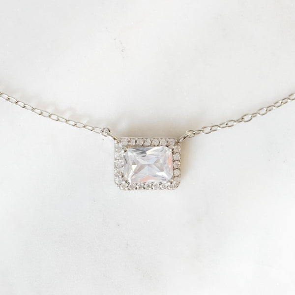 Collar Sweet Square Plata