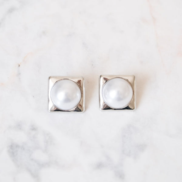 Aretes Silver Pearl