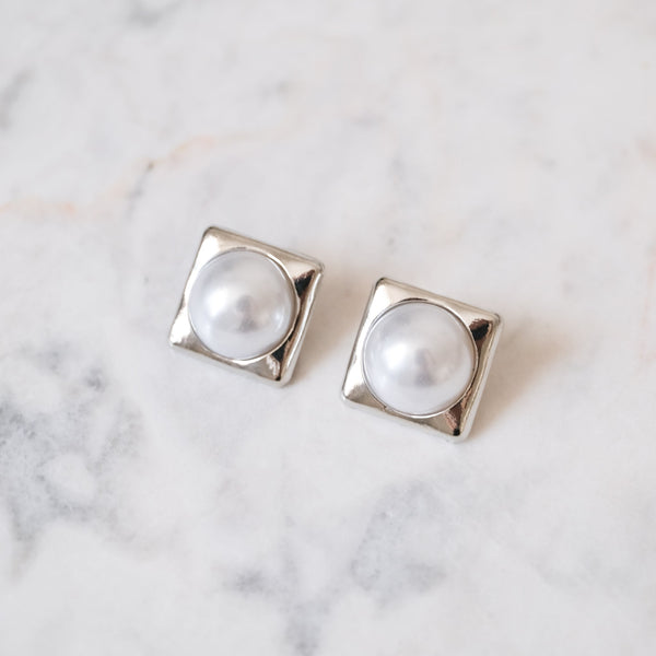 Aretes Silver Pearl